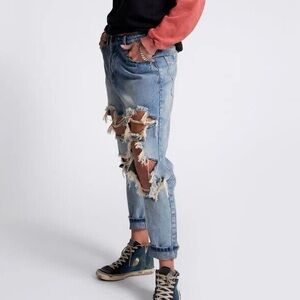 ONE by One Teaspoon Awesome Baggies Low Waist Medium Rise Relaxed Leg Size 26